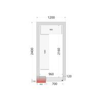 Vriescelpanelen met 120 mm Isolatie - CR 120X240X220