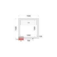 Vriescelpanelen met 120 mm Isolatie - CR 150X150X220