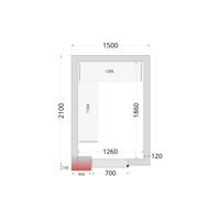 TEFCOLD Vriescelpanelen met 120 mm Isolatie - CR 150X210X220