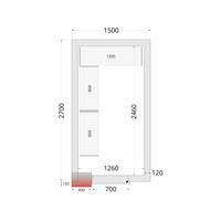 Vriescelpanelen met 120 mm Isolatie - CR 150X270X220