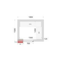 TEFCOLD Vriescelpanelen met 120 mm Isolatie - CR 180X150X220