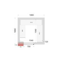 Vriescelpanelen met 120 mm Isolatie - CR 180X180X220