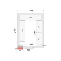 Vriescelpanelen met 120 mm Isolatie - CR 180X240X220