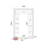 Vriescelpanelen met 120 mm Isolatie - CR 180X270X220