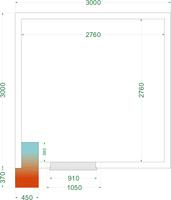 Vriescel met 850 mm Brede Deur - CRNF3030WD