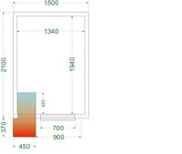 TEFCOLD Koelruimte (Compleet met Monoblock) - CRPF1521