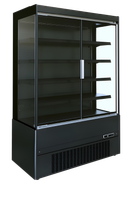 WANDKOELING ECO-CRONUS met GLASDEUREN 1310X665X1920 - MCB130H (ECRON BK)