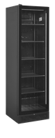 TEFCOLD Zwarte Displaykoeler met Aan Linkerkant Scharnierende Deur - SCU1425 FRAMELESS L/H