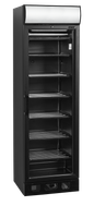 TEFCOLD Zwarte Displayvriezer met Kap en Verwarmde Glazen Deur - UFSC371GCP BLACK