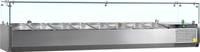 TEFCOLD OPZETKOELING GN 1/3 GLAS - 8 X GN 1/3 - zonder Bakjes - VK38-180