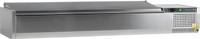 TEFCOLD OPZETKOELING GN 1/3 INOX DEKSEL - 8 X GN 1/3 - zonder Bakjes - VK38-180 S/S LID