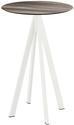 Infinity Statafel Wit Frame + Tropical Wood HPL 70 cm - Essentials 120051270