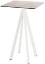 Infinity Statafel Wit Frame + Moonstone HPL 70x70 cm - Essentials 120051377