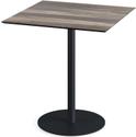 Urban Terrastafel Zwart Frame + Tropical Wood HPL 70x70 cm - Essentials 130011277
