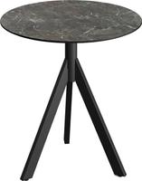 Essentials Infinity Tripod Terrastafel Zwart Frame + Galaxy Marble HPL 70 cm - 140011570