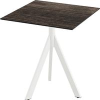 Essentials Infinity Tripod Terrastafel Wit Frame + Riverwashed Wood HPL 70x70 cm - 140021477