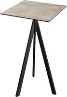 Essentials Infinity Tripod Statafel Zwart Frame + Moonstone HPL 70x70 cm - 140041377