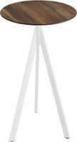 Essentials Infinity Tripod Statafel Wit Frame + Tropical Wood HPL 70 cm - 140051270
