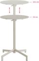 Essentials Versa Terras/statafel Verstelbaar in 2 Hoogtes Beige - 20502