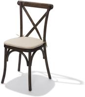 Gevuld kussen ecru voor crossback (bar)Stoel - 46x45x2cm (bxtxh) - 50100cshn - VEBA 50100CSHN