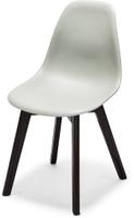 Essentials Keeve Stoel Grijs, Berkenhouten Frame en Kunststof Zitting, 47x53x83cm (LxBxH), 505FD01SG