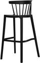 Windson Barstoel Zwart - Polypropyleen - 56x55x103cm (bxtxh) - 50910 - veba 50910