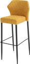 Louis Barstoel Velour Geel - fire retardant - 50x47x105cm (bxtxh) - 52104 - veba 52104