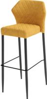 Louis Barstoel Velour Geel - fire retardant - 50x47x105cm (bxtxh) - 52104 - veba 52104