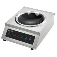 Induction Wok Hob Ø 330 mm 5 Kw, Tabletop - 400v, Ristormarkt 2151S