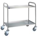 Mastro Servicekar Van Roestvrijstaal Met 2 Niveau'S 780X430 Mm | 5041