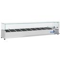 Gekoelde Vitrine | 10X Gn 1/4 | Glazen top | Mastro 9969CV