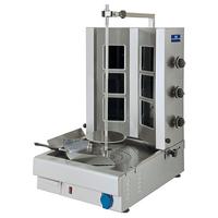 Glass Ceramic Kebab Grill With 3 Heating Zones - Bottom Motor - Max. Loading 20-35 Kg - AJE0018