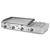 Gas Combi Griddle Plate With 3 Grill Zones and 1 Gas Burner, Tabletop - AOZ0020/RN