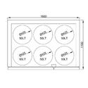 Beer Barrel Chiller 6x 50 Liters In Stainless Steel, Without Cooling Unit, Mastro BIZ0003/F