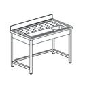 Preparation Table For Fish, W=2000 mm, Mastro DTLP720