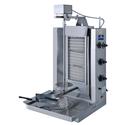 Mastro Kebab Grill Op Gas Met 3 Verwarmingsdelen, Aandrijving Bovenaan, 35 Kg | ECO3G/N