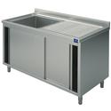Mastro Wasbakunit Op Kastje, 1 Wasbak + Afdruipdeel Rechts, Met Schuifdeuren, 1000X600 Mm | GLA0019