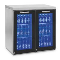 Mastro Backbar | 2 Scharnierende Glazend Deuren, 90+90 Flessen, 0°/+8°C | IBC0057