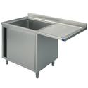 Mastro Wasbakunit Op Kastje Met Scharnierdeur, Voor Inbouwvaatwasser, 1 Linker Wasbak, 1200X600 Mm | SLA1LD1206