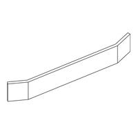 Snap-On Front Plinth For External Corner, 90°, Mastro SSZFAE90