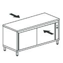 Mastro Verwarmde Doorgeefkast Met Schuifdeuren, 1500X700 Mm | STEPS70150