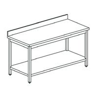 Werktafel Met Plank, Met Opstand, 900X700 Mm