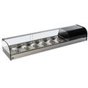 Gekoelde Tapasvitrine B=157cm | 6X Gn 1/3 | Zwart | Mastro TPFR6IA