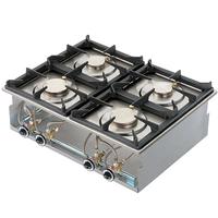 Mastro Inbouw Warmhoudplaat Op Gas, 4 Branders | VI6570PCGD