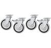 Set of Castors (2 With Brake and 2 Without Brake), Mastro Z/TRUOEVO