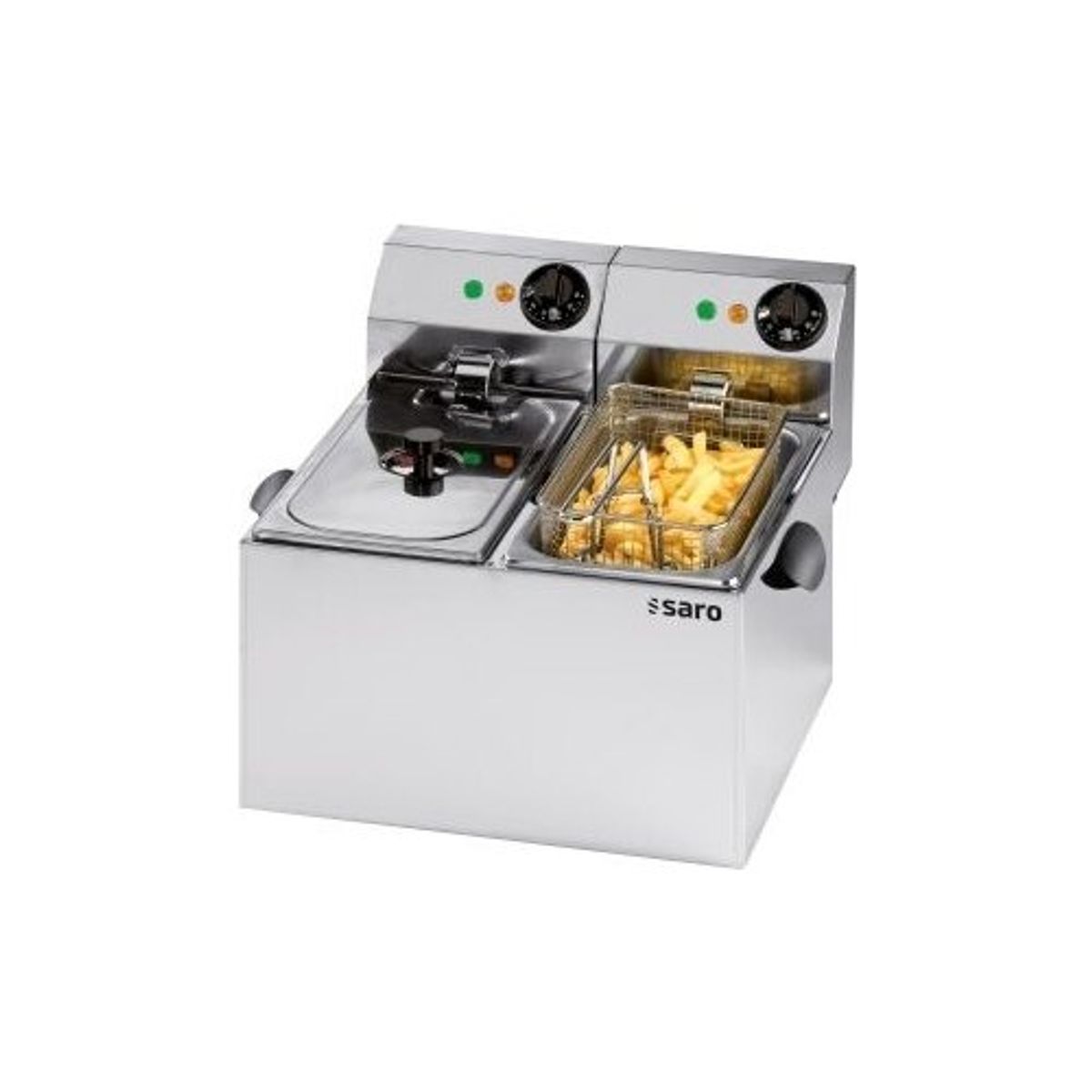 SARO Elektrofritteuse Modell EF 88 – Für Professionelle Küchen, 2x3kW, 230V
