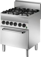 Bartscher Gasfornuis 650 B700 4 Pits EO - 1151143