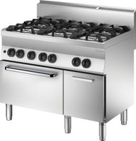 Bartscher Gasfornuis 650 B1100 6 Pits GO - 1151163