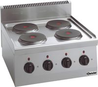Bartscher El. Fornuis 600 B600 4 Pits TA - 131734