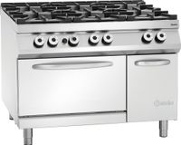 Bartscher Gasfornuis 6 Branders GO GN 2/1 NS - 2952291